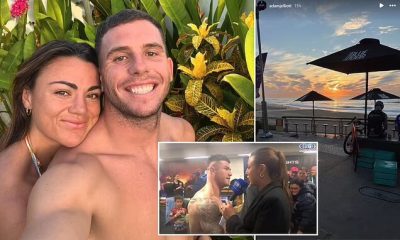 How Bradman Best and Adam Elliott patched things up after young Newcastle star tried to kiss teammate's WIFE in cringeworthy TV moment